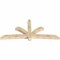Ekena Millwork Davenport Rough Sawn Timber Gable Bracket, Douglas Fir, 108"W x 49"H x 6"D x 6"F, 11/12 Pitch GBW108X49X0606DAV00RDF - alternate 5